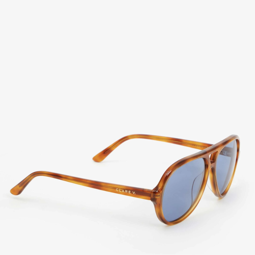Clare V : Lizzie Sunglasses : Havana Tortoise — ALCHEMY MARIN